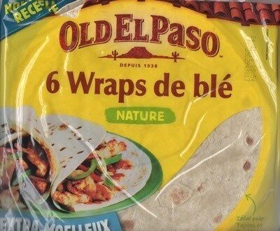 6 wraps de blé nature