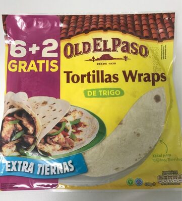 Tortillas mejicanas de trigo Wraps 6 unidades envase 350 g