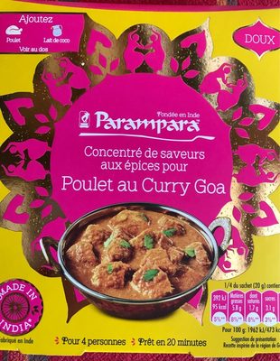 Parampara Concentré de saveurs aux épices pour poulet au curry