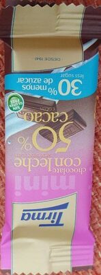 Tirma chocolate con leche 50%cacao front packaging