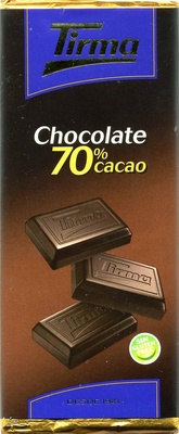 Tableta de chocolate negro 70% cacao