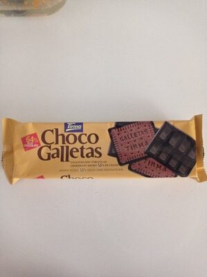Choco Galletas ingredients label