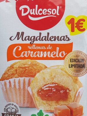 Magdalenas rellenas de caramelo