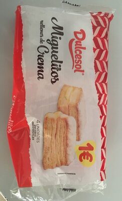 "Miguelitos" rellenos de crema