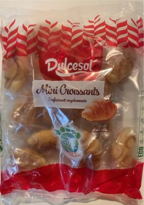 Mini Croissants confezionati singolarmente front packaging