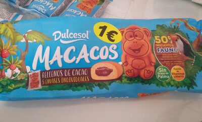 Macacos rellenos de cacao