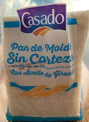 Pan de molde sin corteza front packaging