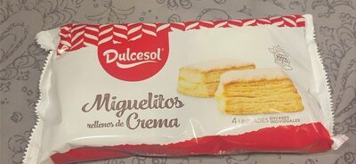 Miguelitos rellenos de crema