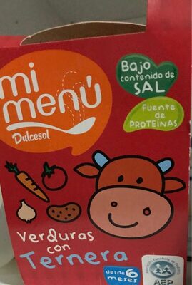 Potito verduras con ternera