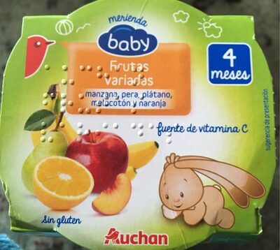 Merienda frutas variadas front packaging