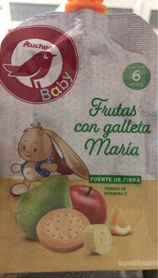 Frutas con galleta María