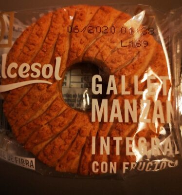 Galleta manzana integral