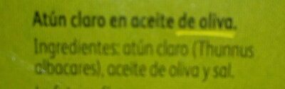 Atún claro en aceite de oliva