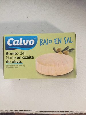 Bonito del Norte en aceite de oliva bajo en sal front packaging