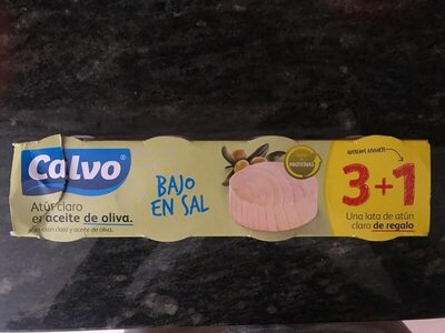 Atún claro en aceite de oliva bajo es sal