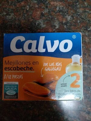 Mejillones en escabeche front packaging