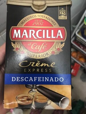 Crème express descafeinado front packaging