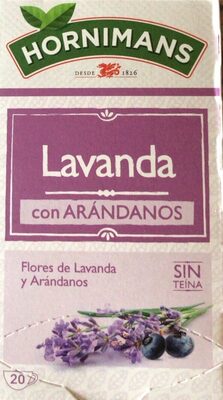 Infusión de lavanda con arándanos