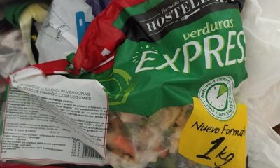 Salteado de pollo con verduras front packaging