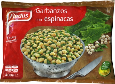 Garbanzos con espinacas