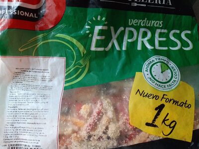 Verduras express front packaging