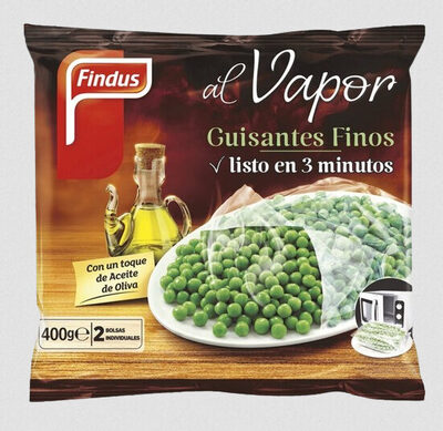 Guisantes finos al vapor