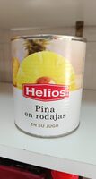 Piña en rodajas en su jugo