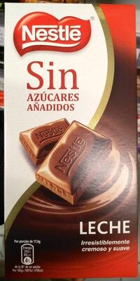 Chocolate con leche sin azúcares