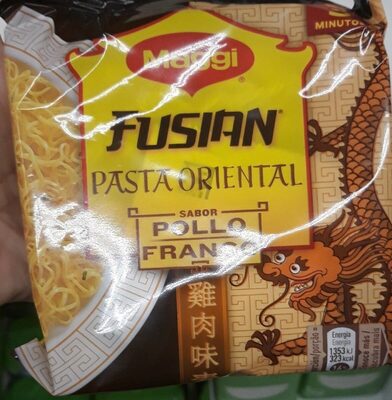 Pasta oriental sabor pollo