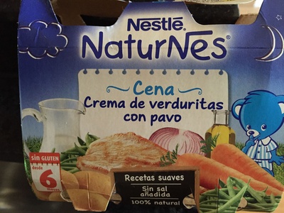 Tarrito crema de verduritas con pavo