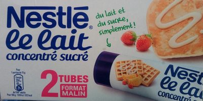 Lait concentré sucré "format malin" 2 tubes