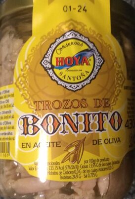 Trozos de bonito front packaging