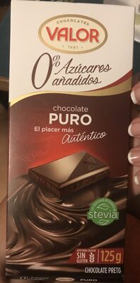 Chocolate puro 0% azúcares