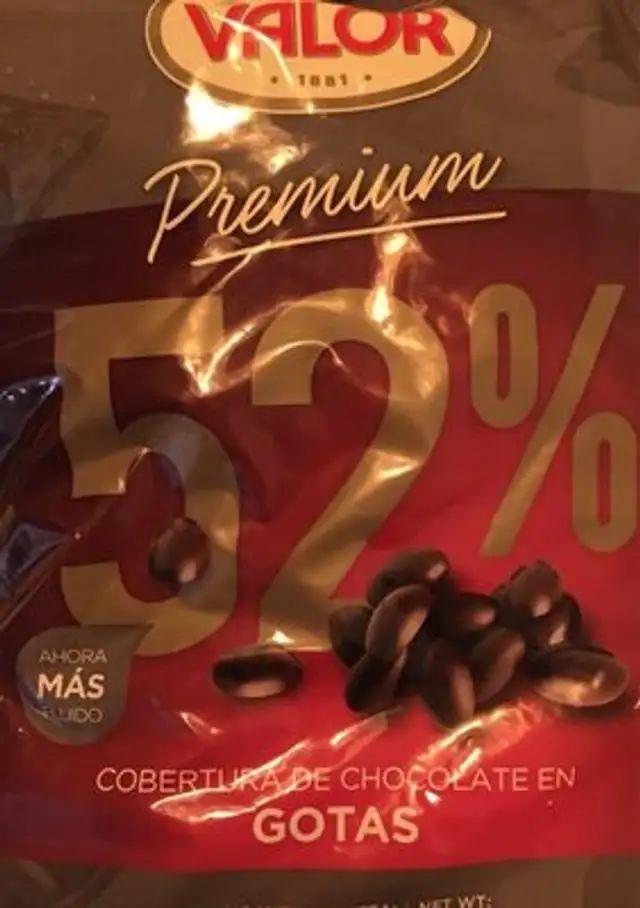Chocolates valor front packaging