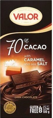 70% cacao with caramel and sea salez