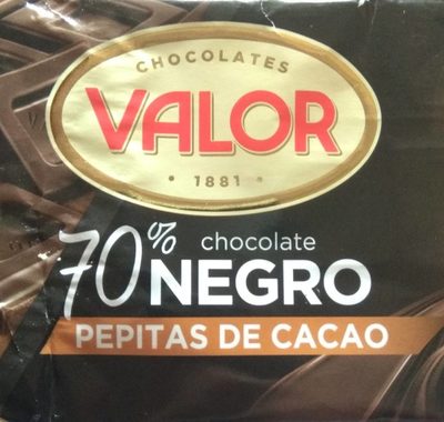 Chocolate Negro 70% con Pepitas de Cacao