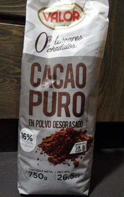 Cacao puro en polvo desgrasado
