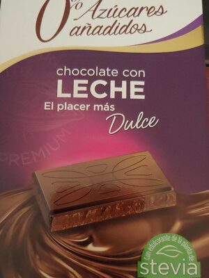 Chocolate con leche sin azucares añadidos