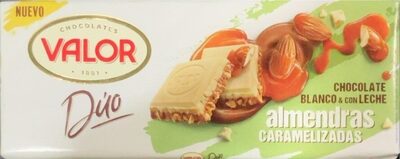 Chocolate blanco & con leche almendras caramelizadas