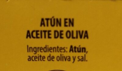 Atun ingredients label