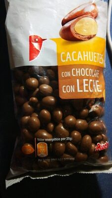 Cacahuetes con chocolate con leche