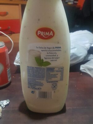 Salsa de yogur front packaging