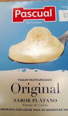 Yogur sabor plátano