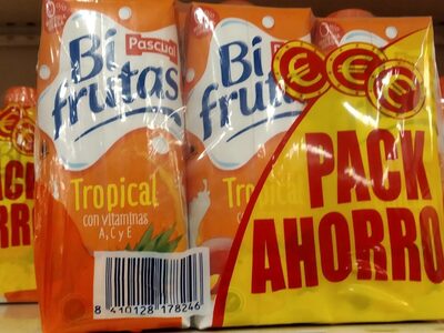 Bi frutas tropical front packaging