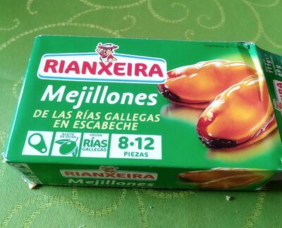 Mejillones en escabeche front packaging