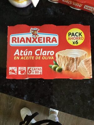 Atun claro en aceite de oliva front packaging