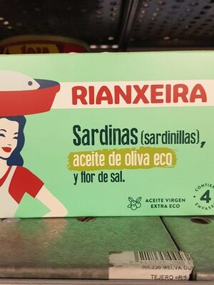Sardinas en aceite de oliva eco y flor de sal