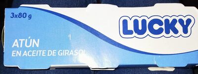 Atún en aceite de girasol front packaging