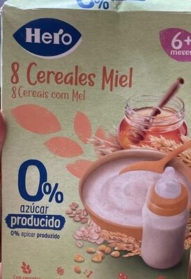 8 cereales miel front packaging