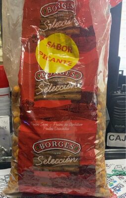 Frutos secos picantes front packaging